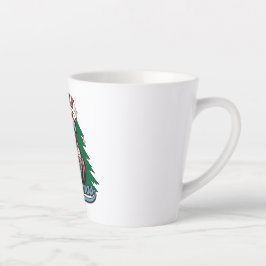 Voelt zich vrolijk Kerstman Latte Mok