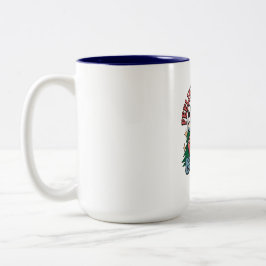 Voelt zich vrolijk Kerstman Tweekleurige Koffiemok
