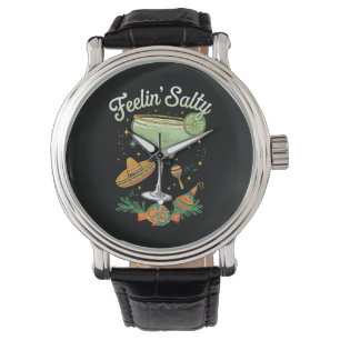 Voelt Zoute Margarita Grappig Cinco De Mayo Horloge