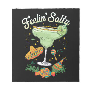Voelt Zoute Margarita Grappig Cinco De Mayo Notitieblok