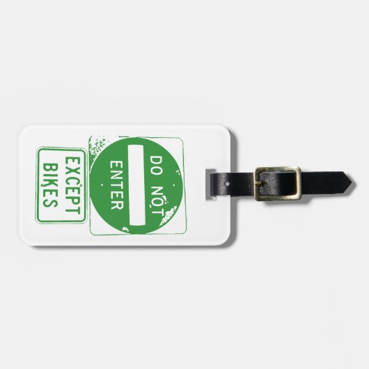 Voer alleen fietsen in bagagelabel (Voorkant horizontaal)