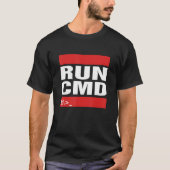 Voer CMD Computer Programming Coder Tech Geeky uit T-shirt (Voorkant)