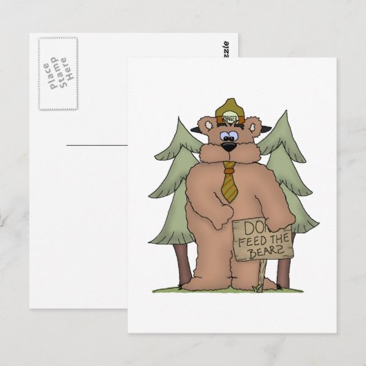 Voer de Beren uit Briefkaart (Voorkant / Achterkant)