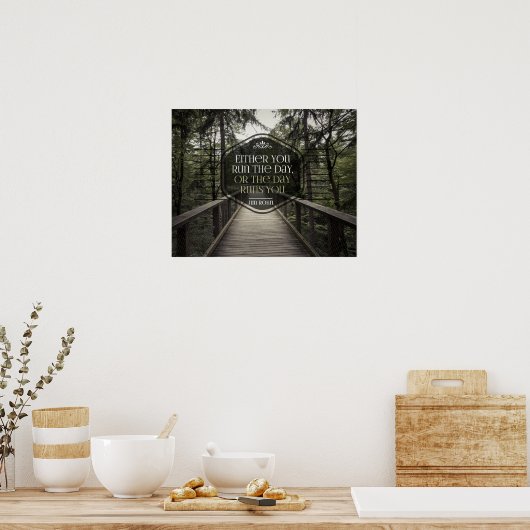 Voer de dag uit poster (Keuken)