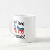 Voer de Dieren niet - Koffiemok (Voorkant links)