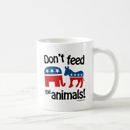 Voer de Dieren niet - Koffiemok (Rechts)