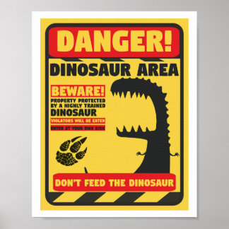 Voer de dinosaurus niet poster