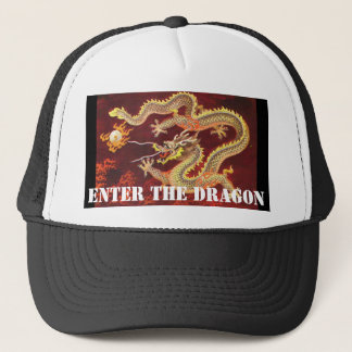 Voer de Dragon Chinese Dragon Baseball Hat in Trucker Pet