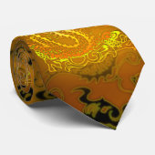 Voer de Dragon Emperor YellowTie in Stropdas (Opgerold)