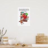 Voer de goede kant uit poster (Keuken)