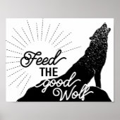 voer de goede wolf Art Print uit (Voorkant)
