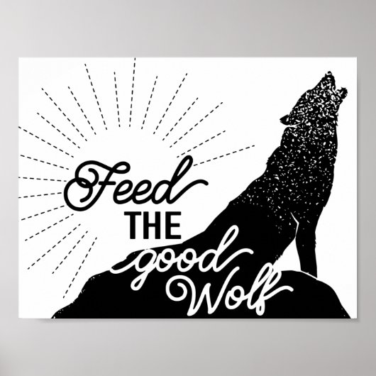 voer de goede wolf Art Print uit (Voorkant)