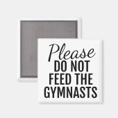 Voer de gymnasten geen magneet (Voorkant / Achterkant)