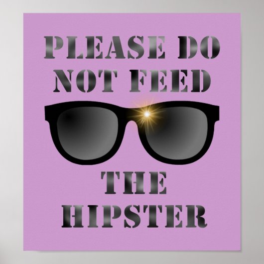 Voer de hipsterposter poster (Voorkant)