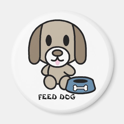 Voer de hond! magneet (Voorkant)