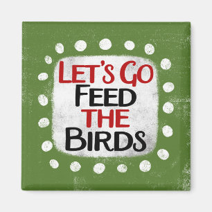 Voer de koelkastmagneet van de vogels magneet