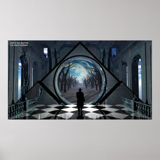 Voer de locatie in poster (Voorkant)