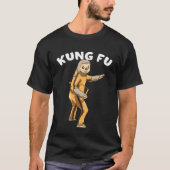 Voer de luiaard The Lazy Kung Fu Fighter T-shirt (Voorkant)