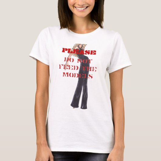 VOER DE modellen NIET AAN T-shirt (Voorkant)