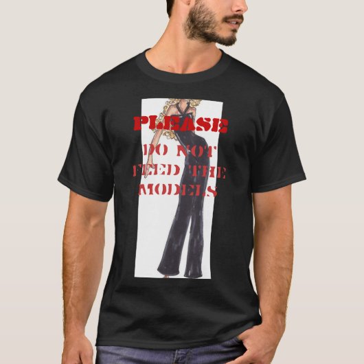VOER DE modellen NIET AAN T-shirt (Voorkant)