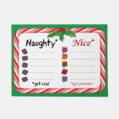 Voer de Ondeugende of Nice Deurmat (Voorkant)