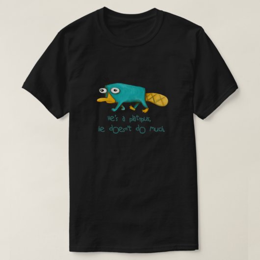 Voer de Platypus v2.0-aansluiting uit T-shirt (Design voorkant)