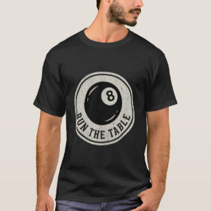voer de tafel pool vintage liefhebber t-shirt