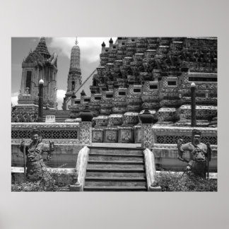 Voer de tempel in poster