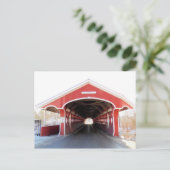 Voer de Thompson Covered Bridge in Briefkaart (Staand voorkant)