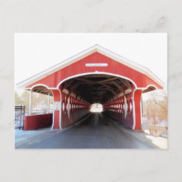 Voer de Thompson Covered Bridge in Briefkaart