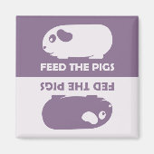 Voer de varkens - Guinee Pig Koelkast Magnet (Voorkant)