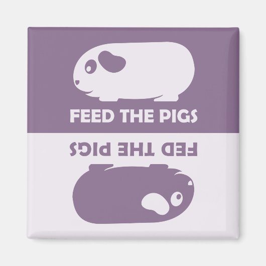 Voer de varkens - Guinee Pig Koelkast Magnet (Voorkant)