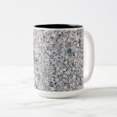 Voer de weekdieren in tweekleurige koffiemok (Voorkant rechts)