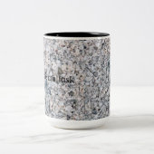 Voer de weekdieren in tweekleurige koffiemok (Center)