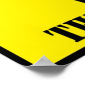 "VOER DE ZOMBIES NIET AAN" poster (Hoek)