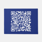 Voer direct gegenereerde URL-code in | marineblauw Deurmat (Voorkant)