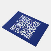 Voer direct gegenereerde URL-code in | marineblauw Deurmat (Schuin)