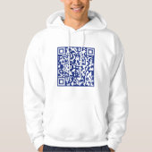 Voer direct gegenereerde URL-code in | marineblauw Hoodie (Voorkant)