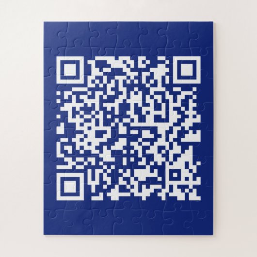 Voer direct gegenereerde URL-code in | marineblauw Legpuzzel (Verticaal)