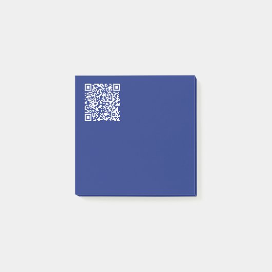 Voer direct gegenereerde URL-code in | marineblauw Post-it® Notes (Voorkant)