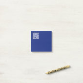 Voer direct gegenereerde URL-code in | marineblauw Post-it® Notes (Op bureau)