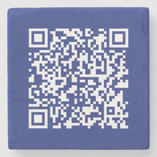 Voer direct gegenereerde URL-code in | marineblauw Stenen Onderzetter (Voorkant)