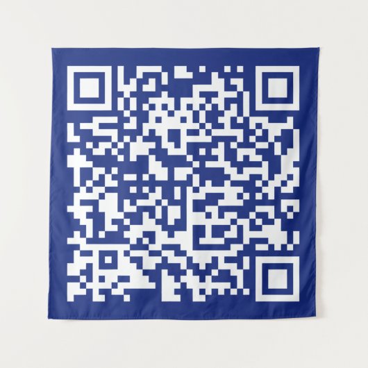 Voer direct gegenereerde URL-code in | marineblauw Wandkleed (Voorkant (horizontaal))