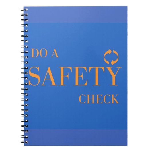 Voer een veiligheidscontrole uit notitieboek (Voorkant)