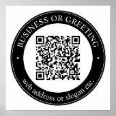 Voer een website in voor instant QR-code Poster (Voorkant)