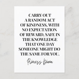 Voer een willekeurige daad van vriendelijkheid uit briefkaart