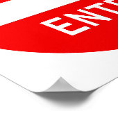 Voer geen teken in (Poster) Poster (Hoek)