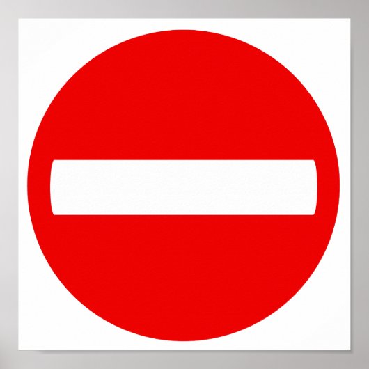 Voer geen teken in (Poster) Poster (Voorkant)