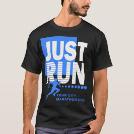 Voer gewoon de vaardatum van je City Marathon Runn T-shirt