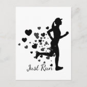 Voer gewoon Marathon Racing Event met aangepaste n Briefkaart (Voorkant)